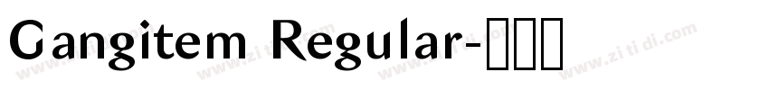 Gangitem Regular字体转换